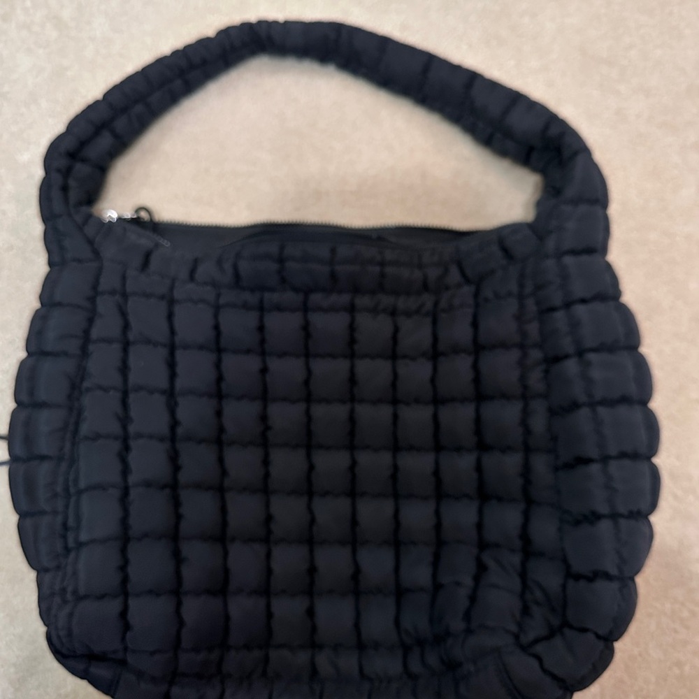 Free People Black Quilted carryall Bag - Picture 2 of 4